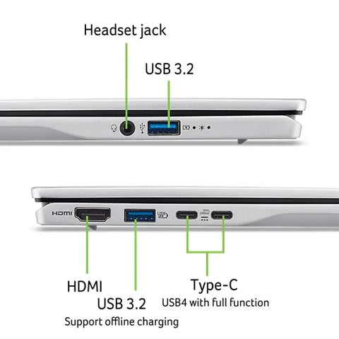 Swift 14 AI touch | SF14-61T | Silver Copilot+ PC