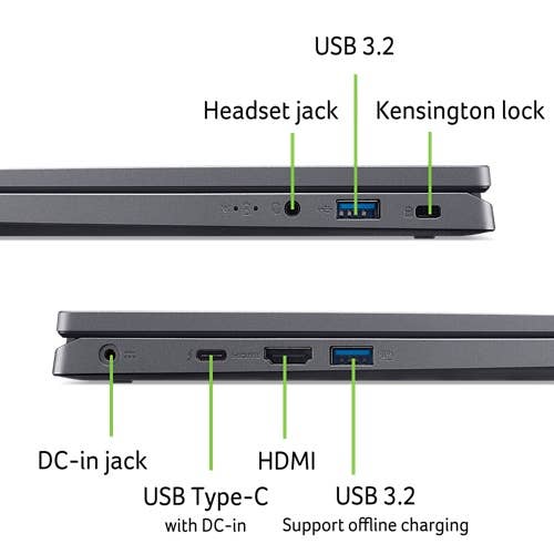 Acer Aspire 14 Laptop | A14-51M | Silver - Image 10