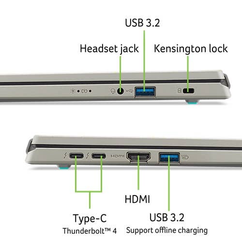 Acer Aspire Vero 16 Notebook | AV16-71P | Silver - Image 10