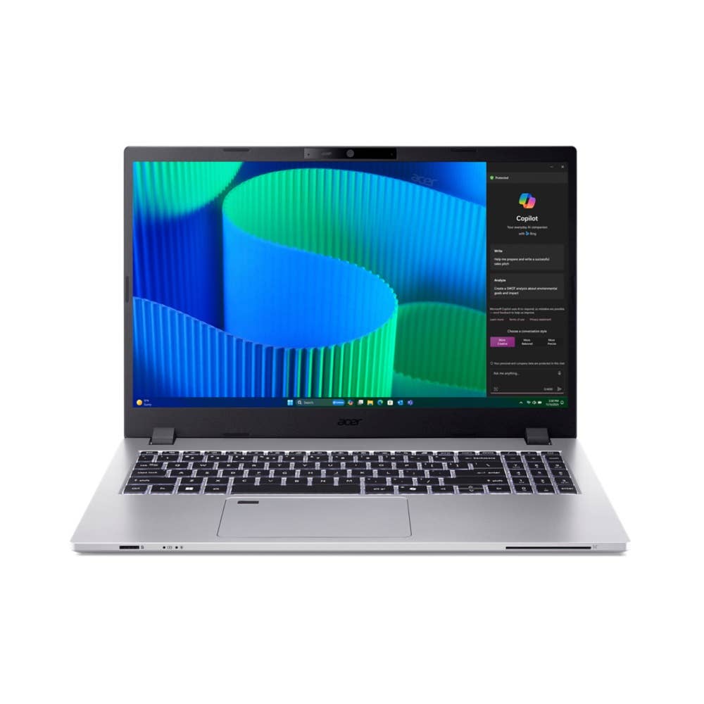 Acer TravelMate P2 Laptop | TMP215-55-TCO | Silver