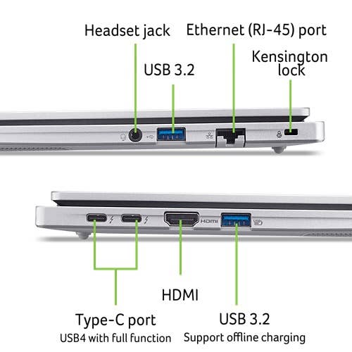 Acer TravelMate P2 Laptop | TMP215-55-TCO | Silver - Image 10
