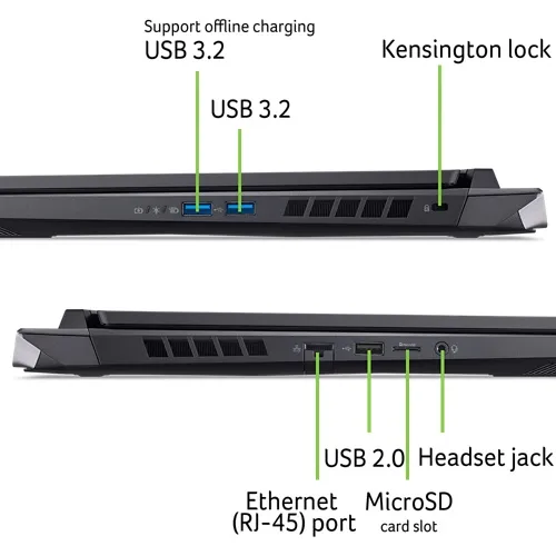 Acer Nitro 17 Gaming Laptop | AN17-42 | Black | AZERTY - Image 11