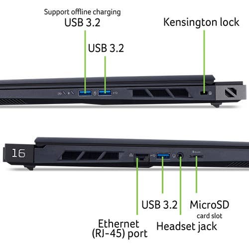 Predator Helios 16 AI OLED Gaming Notebook | PH16-73 | Black - Image 11